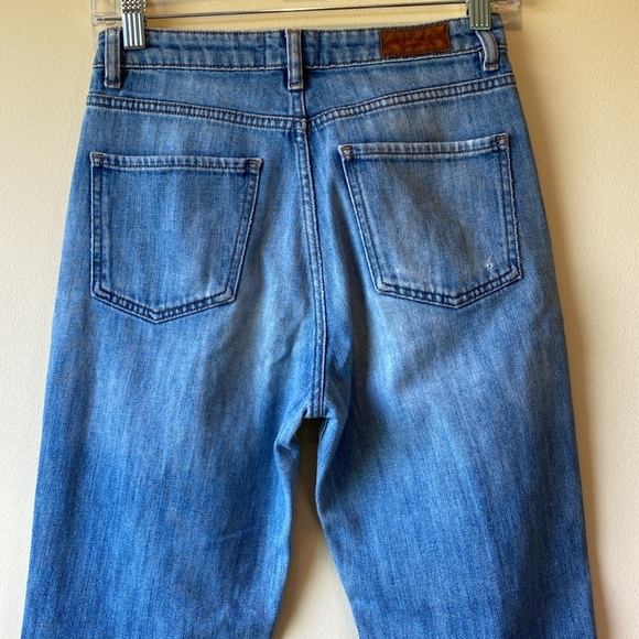 SÉZANE Light Wash Denim High Rise Skinny Jeans Zipper Fly Size 24 - Picture 4 of 12